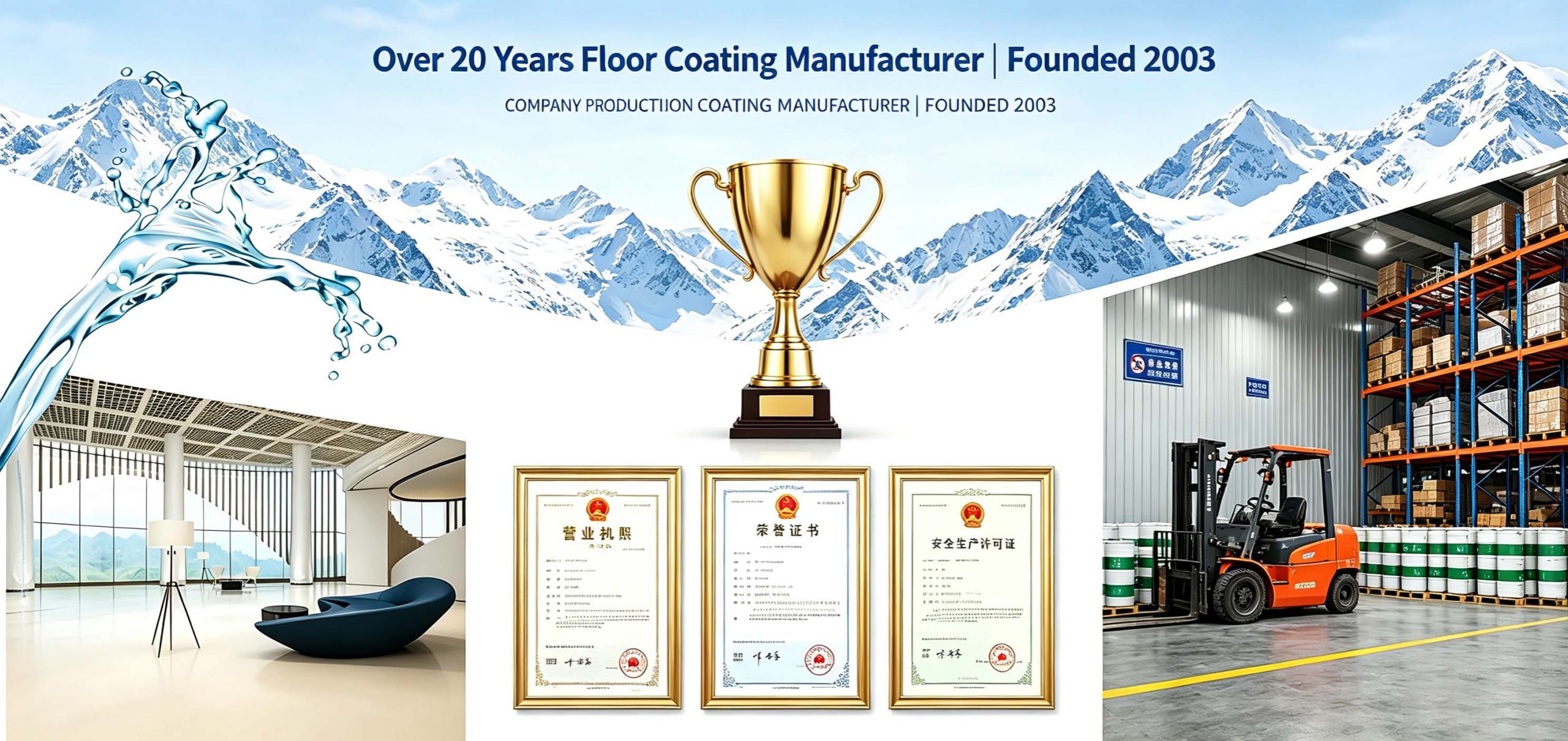CNFactory waterborne polyurethane floor coating manufacturing facility and production line in China